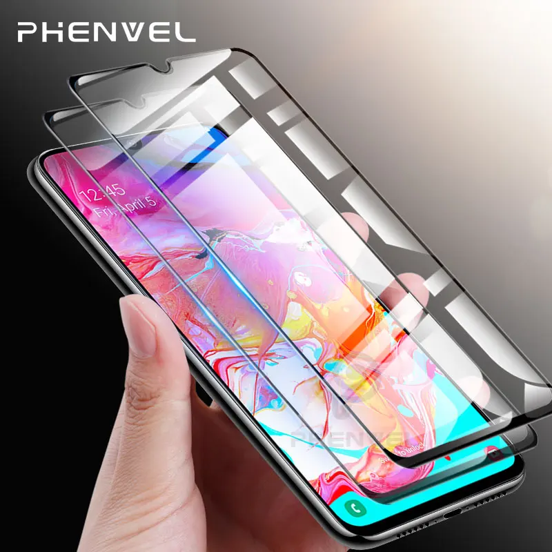 

2pcs 9H Screen Protector For Samsung A70 M20 A7 Duos Protective Glass for Samsung Galaxy A50 A10 A20 A20e A40 A30 Tempered glass