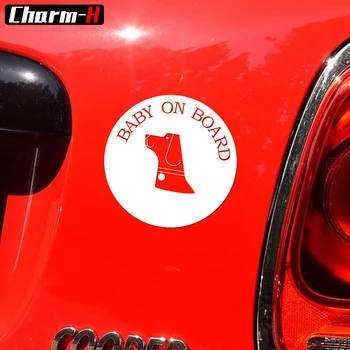 

12CM*12 CM Reflective Vinyl Hobby Car Decal Baby On Board Custom Sign Stickers for Mini Countryman Clubman R50 R53 R56 F56 F55