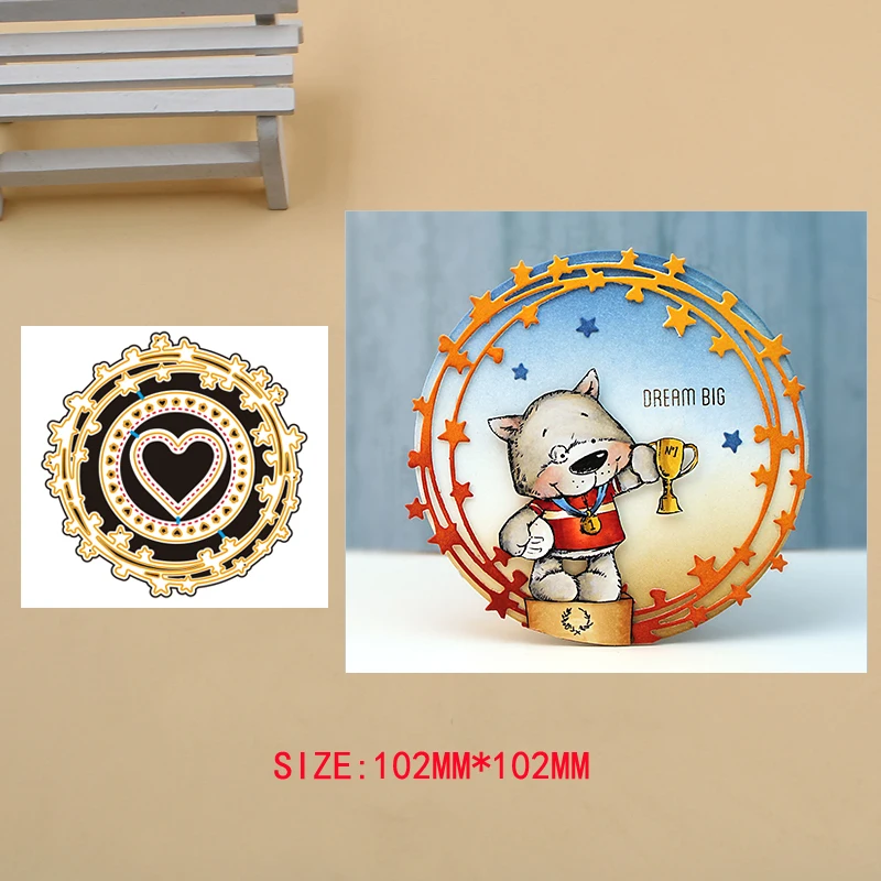 

Garland and Heart shape Metal Cutting Dies Craft Album Dies Scrapbooking New 2019 Dies Cut Embossing Stencils Paper Cards Making