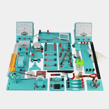 

Electric experiment box junior high physics experiment equipment hand motor Ammeter voltmeter resistance electric bell switches
