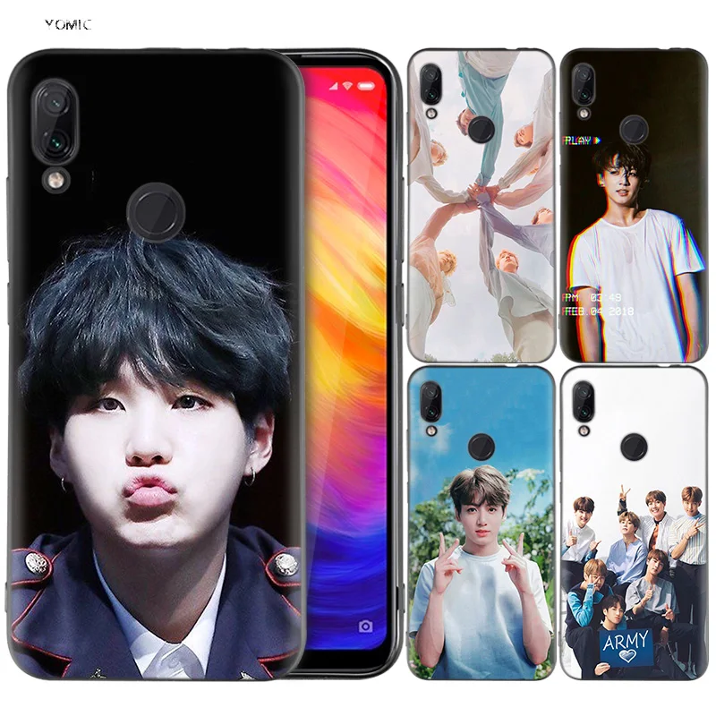 

Silicone Coque Case for Xiaomi Redmi Note 7 6 5 Pro Mi A1 A2 8 Lite 9 GO Poco F1 S2 4 4X Plus Bangtan Boys Kpop
