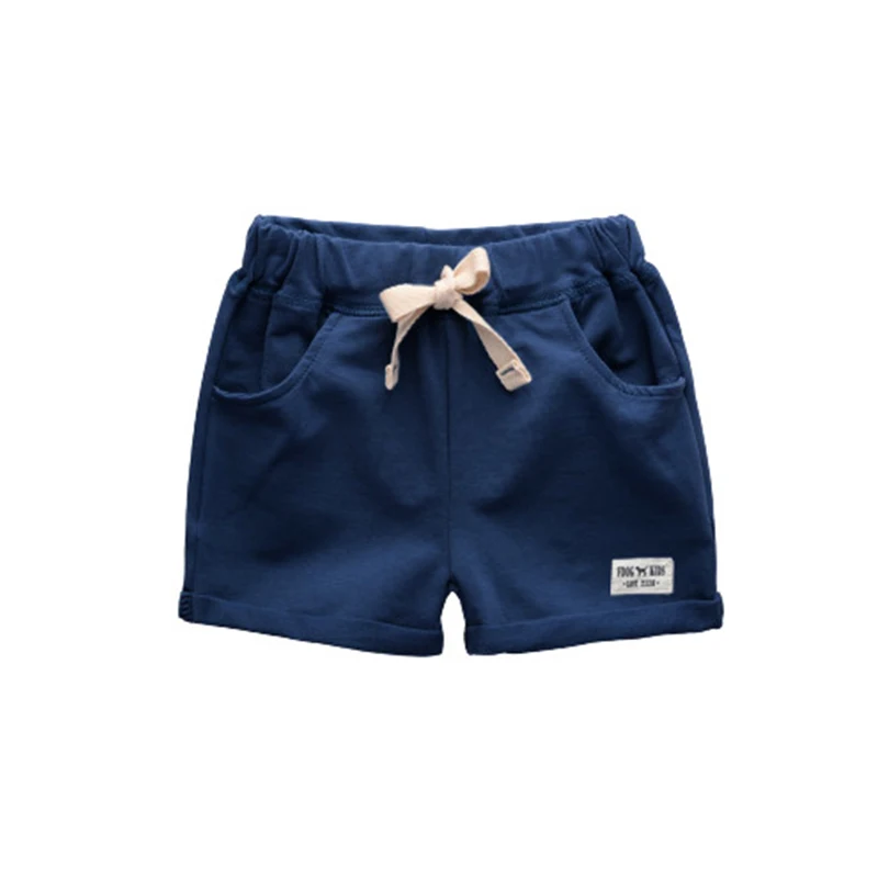 Navy BINUDUCKLING/летний комплект одежды для мальчиков; детская футболка с короткими рукавами и шорты; пляжная одежда; хлопковый с принтом животного; одежда - Цвет: Navy