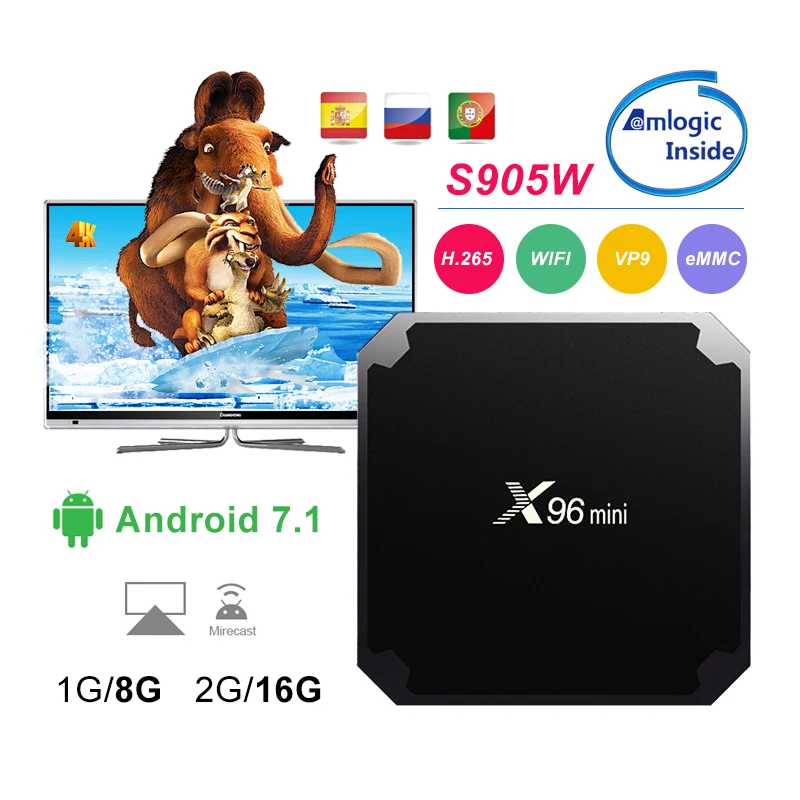 

X96S TV Stick 4K Android 8.1 4GB 32GB Amlogic S905Y2 Quad Core 2.4G&5GHz Dual Wifi BT4.2 1080P H.265 4K 60pfs TV Dongle