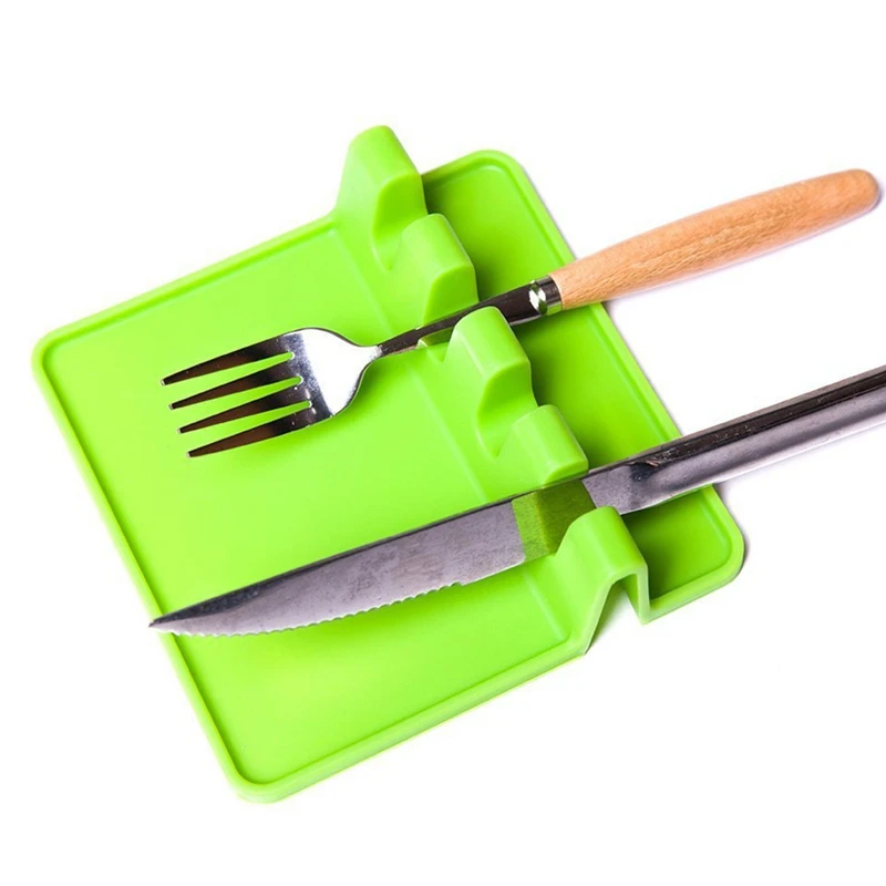 Silicone Spoon Rest Soup Spoon Holder Stand for Spoon Stove Organizer