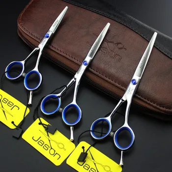 

301# 4''/5''/5.5'' Brand Jason TOP GRADE Professional Hairdressing Scissor 440C Home Salon Barber's Cutting Scissors Hair Shears