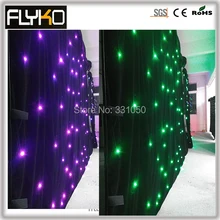 4x5 М звездный занавес rgb DMX функция, 4 Гб sd-карта 30-set программист