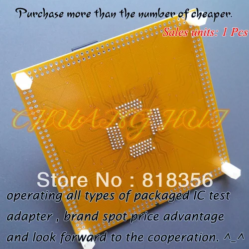 IC51-1284-1788 Test socket TQFP128/QFP128/FPQ128 Adapter CH-QFP128-0.4 IC SOCKET Pitch:0.4mm IC51-1284-1788 Test socket TQFP128/QFP128/FPQ128 Adapter CH-QFP128-0.4 IC SOCKET Pitch:0.4mm