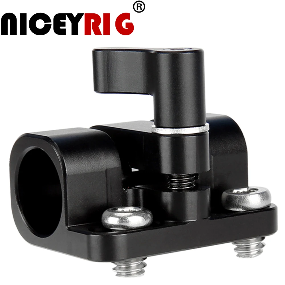 

NICEYRIG 15mm Rod Clamp 1/4 Screw DSLR Camera Rig Rod Clamp 1/4" Shoulder Rig 1/4 Screw Mount Clamp DSLR Camera Rig Railblock
