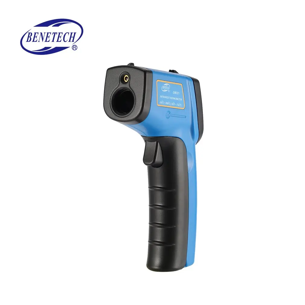 

BENETECH GM321 Gun Digital laser Infrared Thermometer Non Contact Temperature tester Pyrometer IR -50~400 degree industrial
