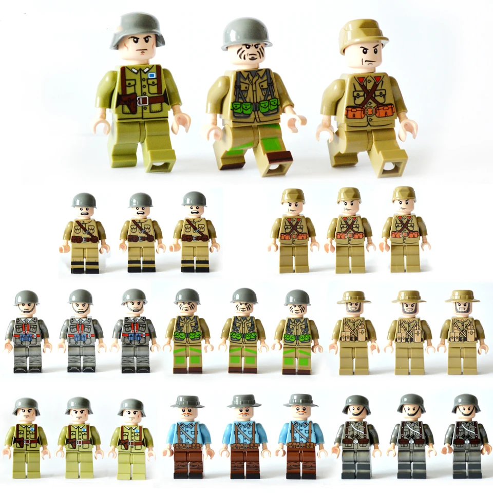 Enlighten Minifigure 24 шт./лот строительные блоки фигурки Кирпичи DIY игрушки полицейский