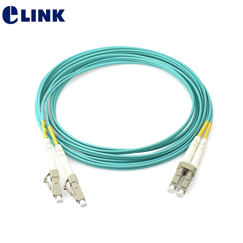 

10M OM4 Fiber Patch Cord OM4 10G duplex cable SC-SC LC-LC LC-SC FC-FC ST-ST LC-ST connector aqua color ftth jumper Factory 10mtr