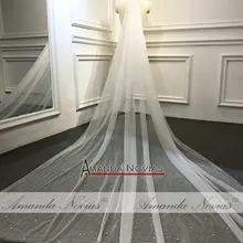 Роскошная Длинная Вуаль 3 м с жемчугом