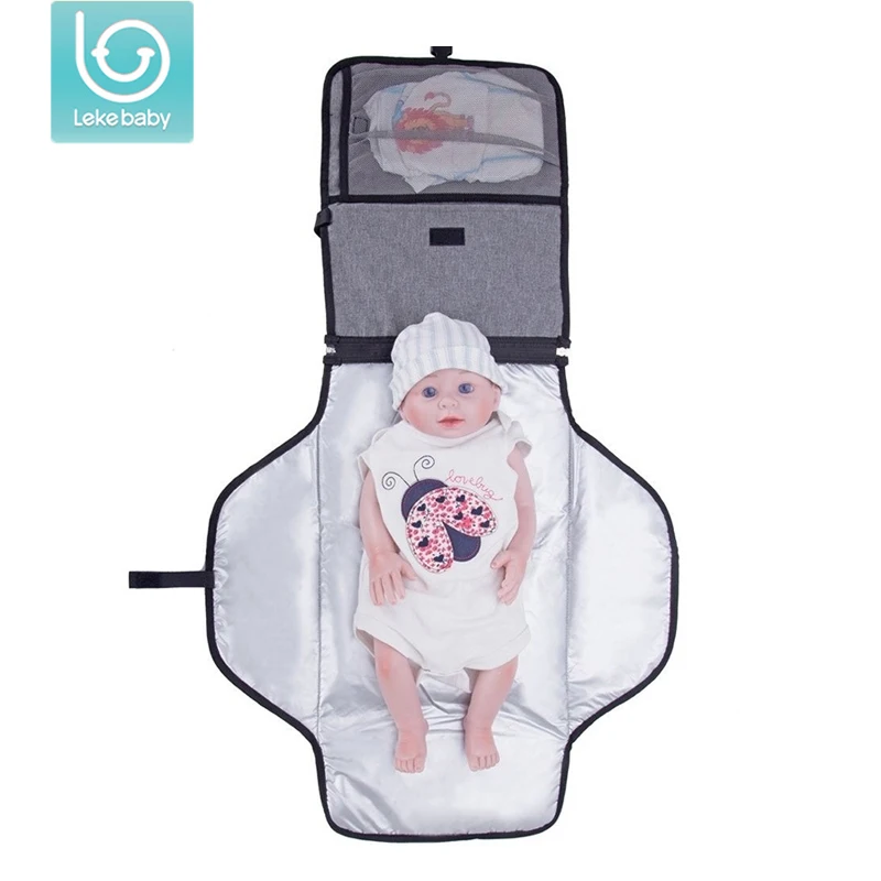 

LEKEBABY wetbag Waterproof Changing Pad Diaper pouch Travel Portable Baby Diaper Cover Mat Clean Hand Folding Bag for stroller