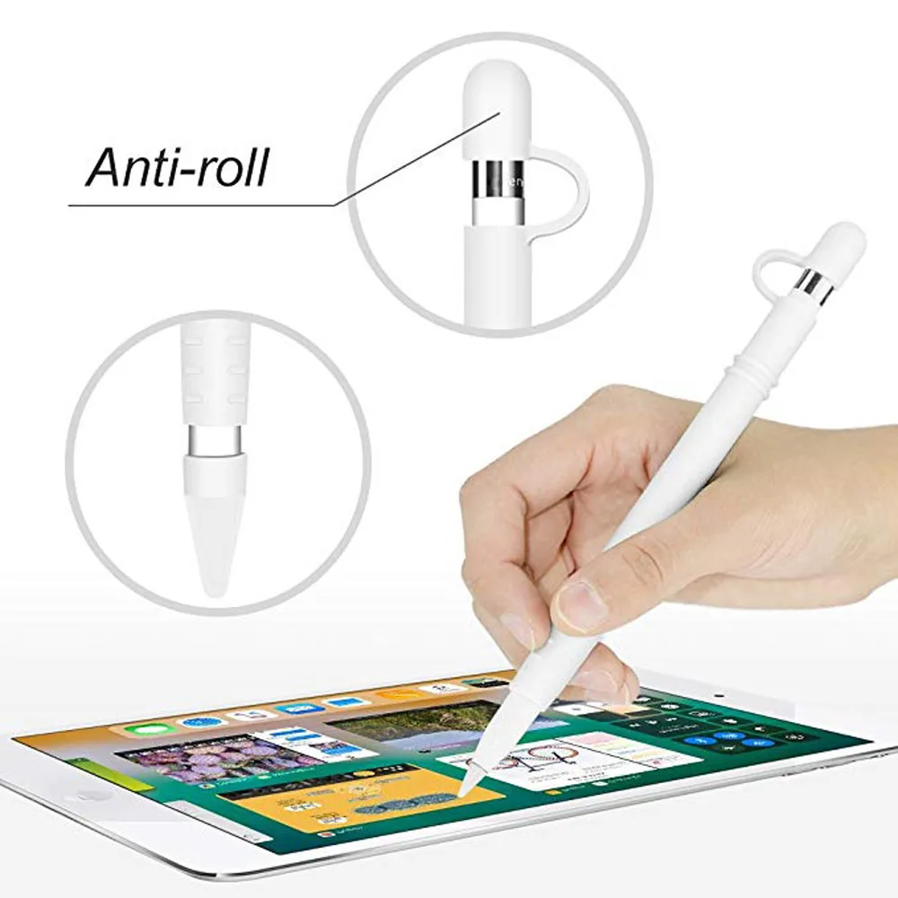 touch screen stylus pen Sleeve Soft Silicone Holder Grip Set