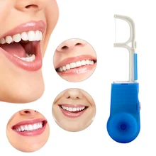 30 Meters Dental Flosser Built-in Spool Wax Replacement Wire Dental Floss Toothpicks Interdental Brush Wire