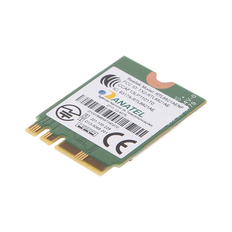 Двухдиапазонная беспроводная карта 2 4 + 5 ГГц 433M Bluetooth V4.0 NGFF M.2 для RTL8821AE|Сетевые