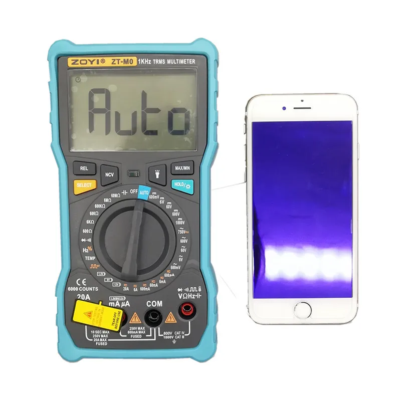 

ZOYI ZT-M0 ZT-M1 Digital Multimeter ac dc voltmeter LED true rms auto range with NCV DATA HOLD