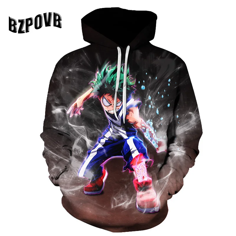 

3D Print Nautical king and My hero university Print Tops Fashion Mens Sweatshirt 2019 New Sweatshirt Men Casual Breathable Tops