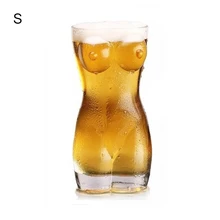 Verres à whisky durables à Double paroi pour hommes et femmes, verre à vin, grande poitrine, tasse à bière, forme de corps créative, verre en verre