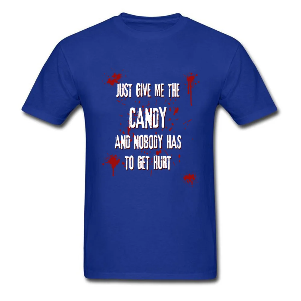 New Coming Male T Shirt Give Me The Candy Casual T Shirt 100% Cotton Short Sleeve Slim Fit Tops Shirts Crewneck Give Me The Candy blue