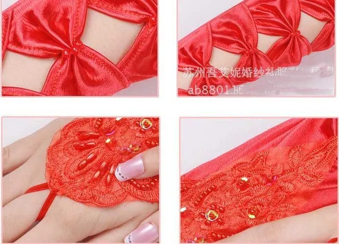 Kid child flower girl long gloves student lace glove costume gloves dacning glove 8-12 years old