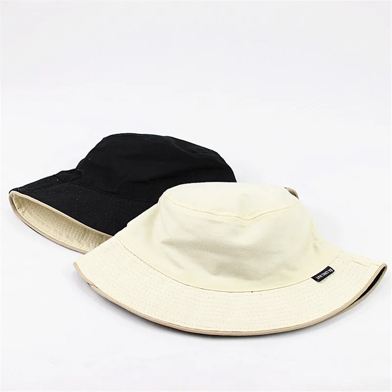 Хлопок, одноцветная черная и белая Панама, шляпа рыбака, уличная шляпа для путешествий, шляпа от солнца, шляпы для мужчин и женщин 28 - Цвет: 8
