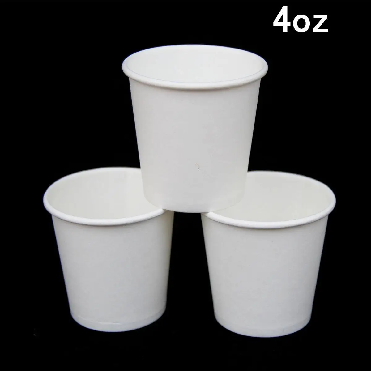 4 унции Цвет маленький бумажный стаканчик чашка для дегустации кофейная чашка чистый цвет 100 одноразовые бумажные стаканчики - Цвет: white