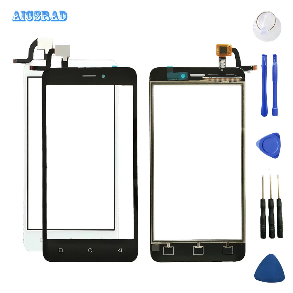 

AICSRAD front outer glass For verykool lotus JR. s5004 Touch Panel Touch Screen Digitizer Sensor Replacement s 5004 + Tools