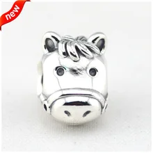 Подходит для Pandora Браслеты Подвески в виде лошадок серебряные бусины 925 пробы