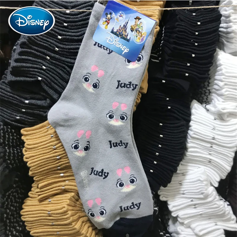 Disney носки с принтом женские для девочек милые Дональд Дак Микки Маусом детская