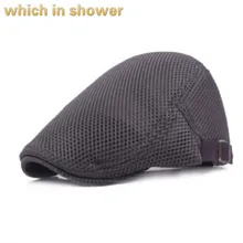 Который в душе повседневный летний берет для женщин и мужчин Регулируемая дышащая плоская кепка винтажный duckbill берет женский мужской французский sunhat