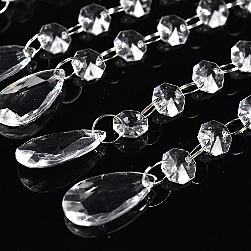 12 шт акриловый кристалл прозрачный шарик подвески-гирлянды для люстры Свадебные Принадлежности Декор, Декоративная гирлянда