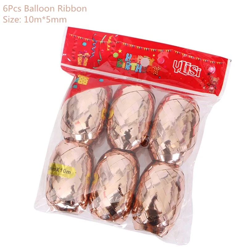 6pcs balloon ribbon
