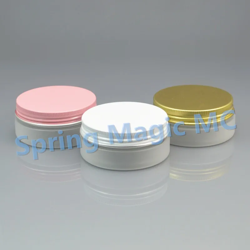 50g Frosted plastic cream Jar with Aluminum lid cosmetic container