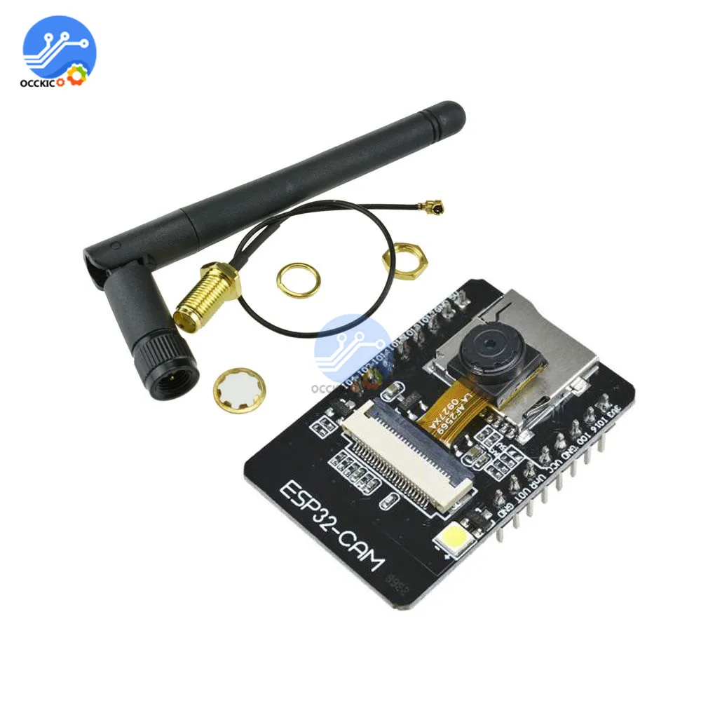 ESP32-CAM Wi-Fi плата OV2640 модуль камеры Bluetooth макетная плата с 2,4G Беспроводная SMA антенна NRF24L01 2dB усиление+ PA CC2500