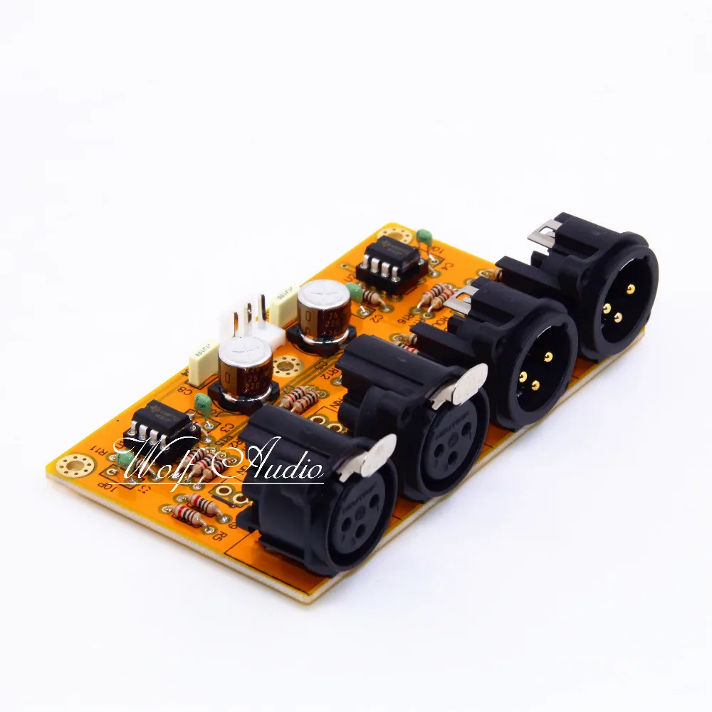 DIY Balanced Preamplifier Board Kit / Unbalanced To Counterbalanced / RCA to XLR Board Kit