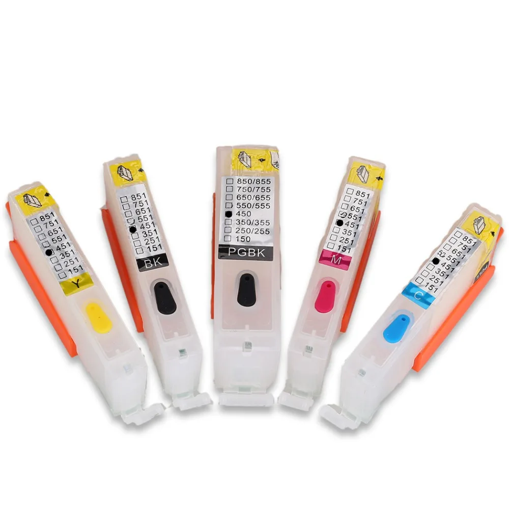 PGI 450 CLI 451 заправляемые чернила для Canon PIXMA IP7240 MG5440 MG5540 MG6440 MG6640 MG5640 MX924 MX724 IX6840 ARC Chip|ink