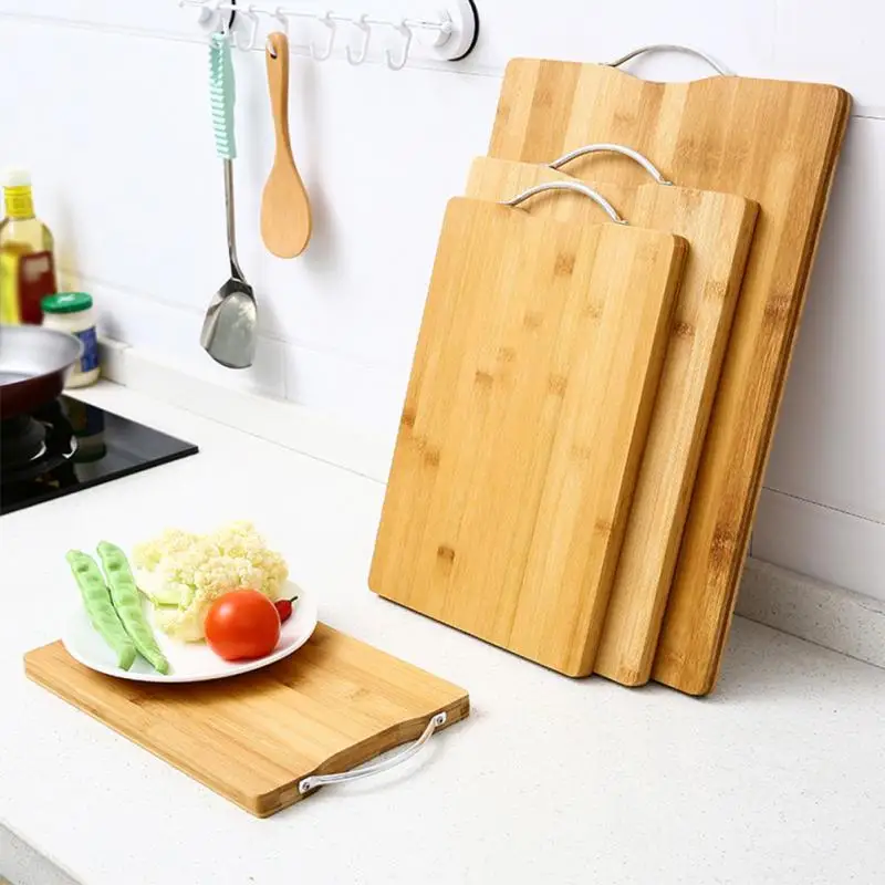 Durable Cutting Board Bamboo Chopping Block Mat Kitchen Accessories Thicken Anti-slip Easy Clean Knives & | Дом и сад