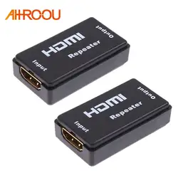 Из 2 предметов оригинальный Фирменная Новинка Мини 130ft 40 м Full HD 1.65 Гбит 1080 P Ретранслятор HDMI Extender Усилители домашние Booster бесплатная доставка