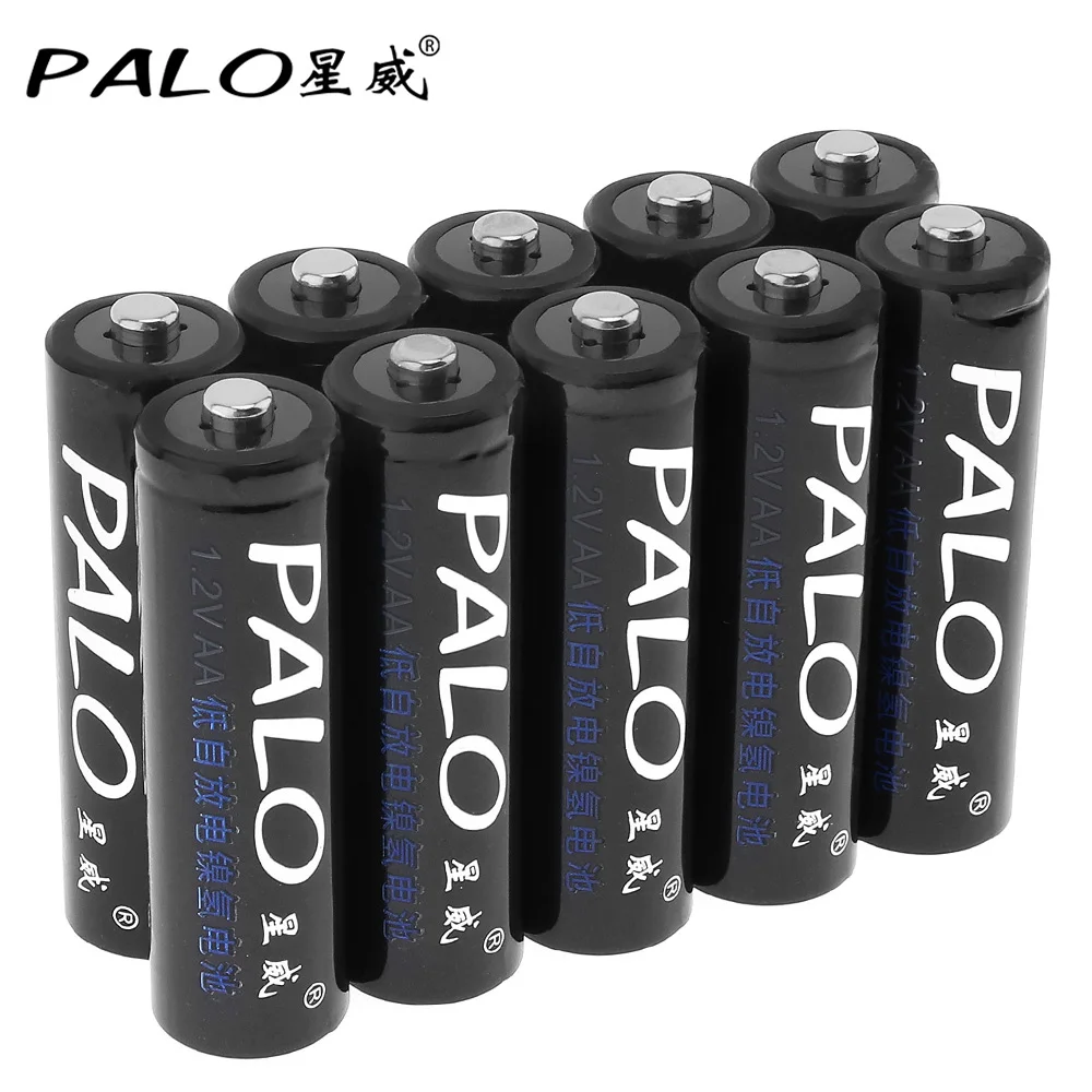 

10pcs! PALO 1.2V AA 2500mAh Ni-MH Rechargeable Battery with Safety Relief Valve for Camera Toy Remote Control
