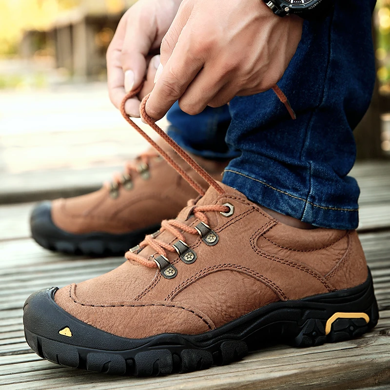 Man Hiking Shoes Large Size 38-46 Trekking Sneakers Men Spring Autumn Climbing Sneakers Comfortable Walking Shoes For Men