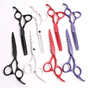 

2Pcs 5.5 inch 16cm Customized Logo TOP GRADE Professional Hairdressing Scissors Cutting Scissors Thinning Shears Hair Scissors