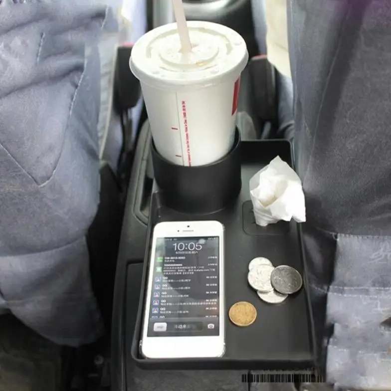 

Black color Car Seat Tray Mount Food Table Meal Desk Stand Drink Cup Holder Multi-purpose Cup Holder Tray