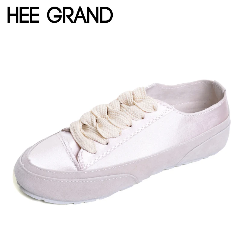 

HEE GRAND 2017 Platform Loafers Gold Silver Shoes Woman Lace-Up Flats Spring Creepers Casual Comfort Women Flat Shoes XWD5782