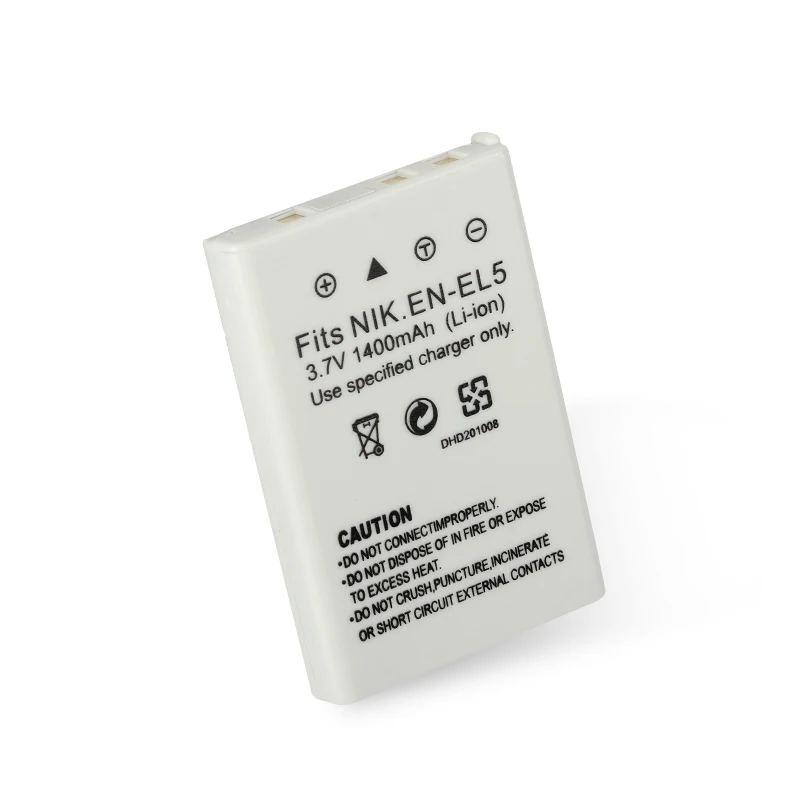 Dinto 1pc 1400mAh EN-EL5 ENEL5 EN EL5 Rechargeable Camera Battery for Nikon Coolpix P3 P4 P80 P90 P5100 3700 4200 5200