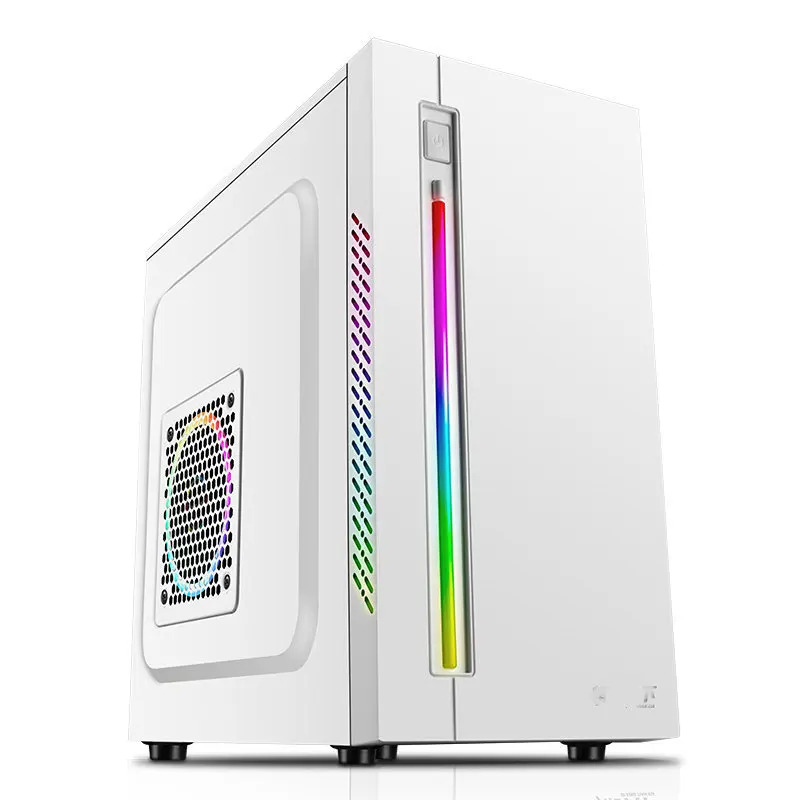 Мини ПК игровой компьютерный чехол шасси RGB светящийся Настольный вертикальный