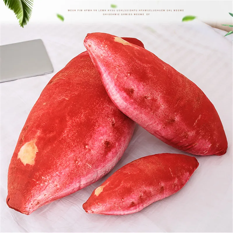 

30-80cm Simulation Sweet Potato Pillows Super Soft PP Cotton Stuffed Food Doll Creative Plush Toy Spoof Birthday Gift