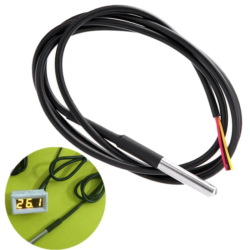 

NEW 100cm Waterproof DS18B20 Digital Thermal Probe Sensor/Temperature Sensor Wholesale