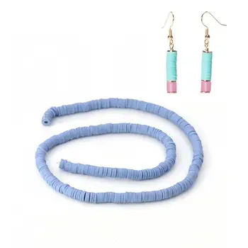 

DoreenBeads 3 Strand (300 PCs/Strand) Polymer Clay Katsuki Flat Beads Round Beads For Jewelry Making 5mm Dia. Hole:2.8mm