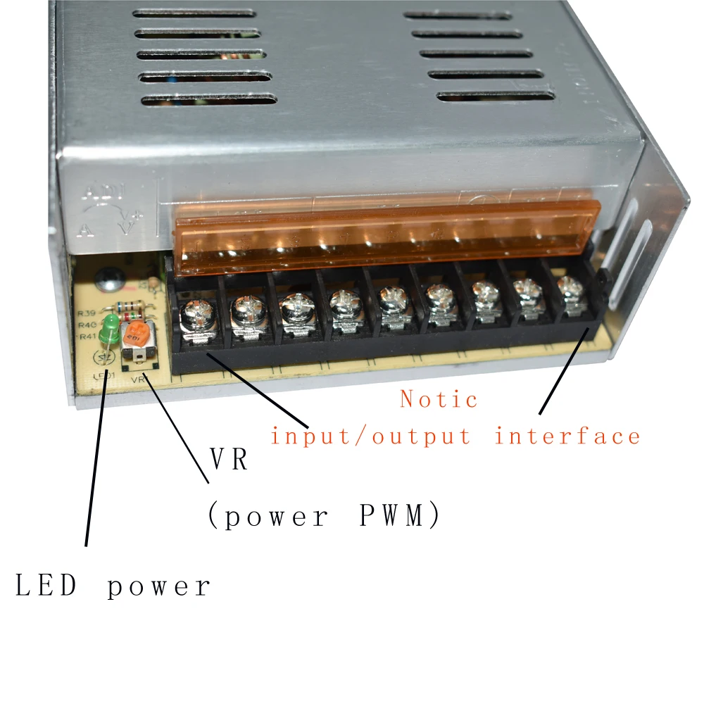 Высокое качество DC5V/12 V/24 V светодиодный Strio Питание адаптер трансформатор 5/10/20 Вт, 30 Вт, 40A постоянного тока выход Мощность с низким уровнем прибор для измерения напряжения драйвер